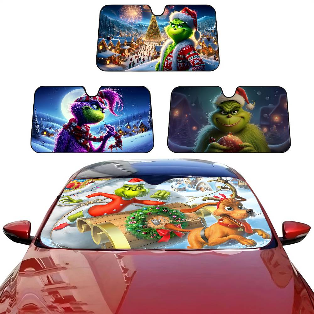Car Accessories Window - Film The G-Grinch C-Christmas Pelindung Matahari