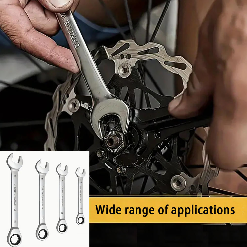 Car Accessories Job - 4pcs/Set Set Kunci Kombinasi Ratchet Multifungsi