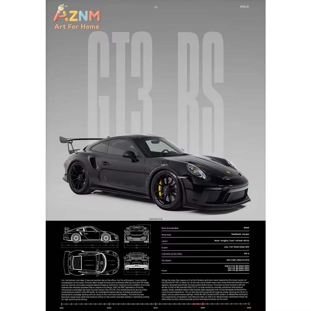 1 Buah Poster Supercar Mobil S - Car Accessories For Inside ulasan dan harga